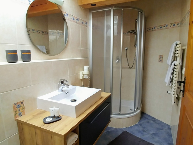 Bathroom in the ‘Zuckerhütl’ suite