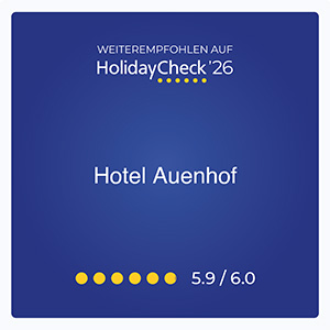 Auenhof HolidayCheck-Abzeichen